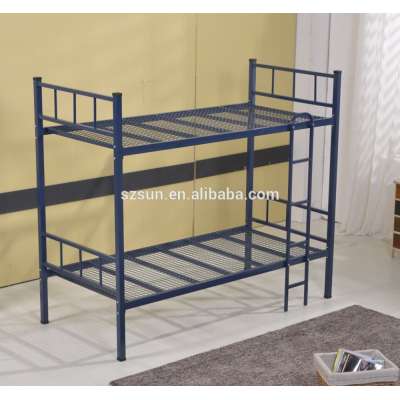 Commercial design high quality bedroom furniture double decker iron bed